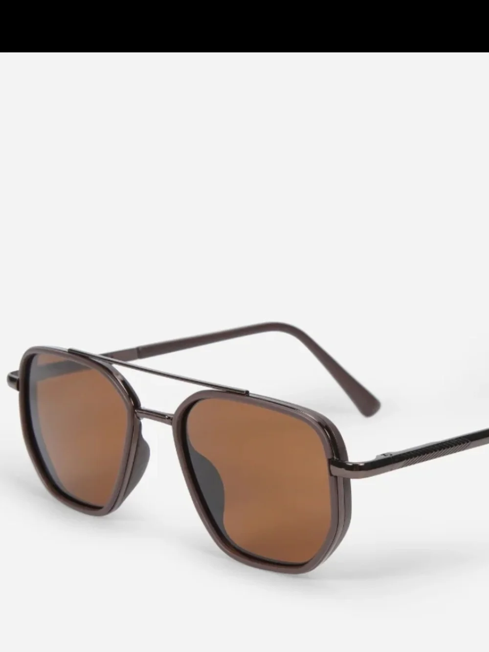 Women's Glass Theory Brown Square Sunglasses - Classic Polarized Lenses